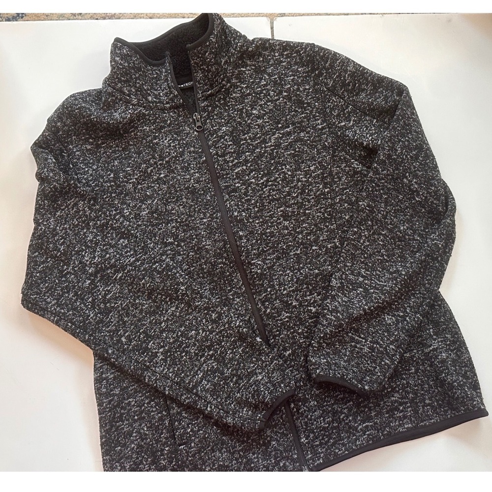 Swiss Tech Mens Full Zip Fleece Jacket Greystone Marl‎ STOL47351 XL 16-18